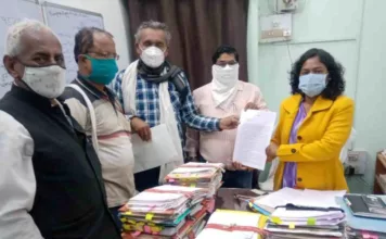 धर्म संसद के नाम पर अल्पसंख्यकों के खिलाफ हिंसा, उन्माद व नफरत फैलाने के विरोध में राष्ट्रपति के नाम सौंपा ज्ञापन