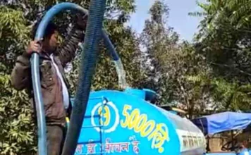 नवाचार करते हुए निगम पहली बार रि-यूज वाटर का उद्यानों में कर रहा उपयोग