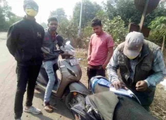 मास्क न पहनने वालों पर लगा 10100 रूपये का अर्थदण्ड