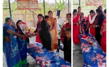 महिला सफाई कर्मियों के साथ मनाया विश्व महिला दिवस रूबी तिवारी ने