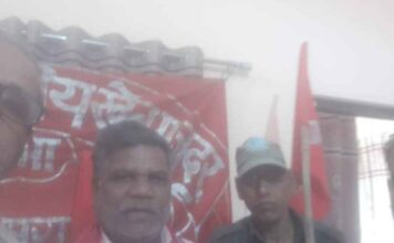 पत्थर खदान मजदूर यूनियन ने मनाया मई दिवस