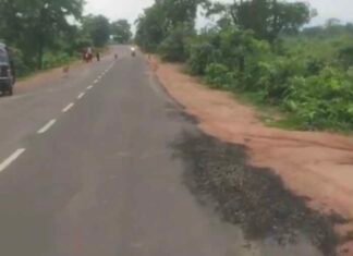 भ्रष्टाचार की भेंट चढ़ा बालको-रूमगरा सतरेंगा सड़क निर्माण कार्य
