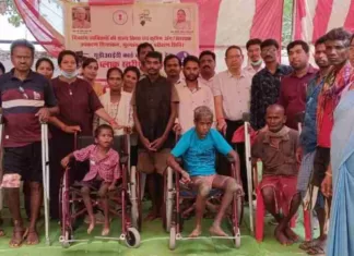 दिव्यांगजनों को स्वास्थ्य लाभ पहुंचाने हेतु विकासखण्डों में परीक्षण शिविर का किया जा रहा आयोजन