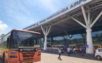 रायपुर एयरपोर्ट से दुर्ग तक शुरू हुई सिटी बस सेवा, एयरपोर्ट से दुर्ग तक का एक सौ रुपये होगा किराया