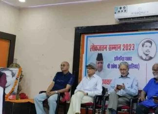 राकेश अचल ‘लोकजतन सम्मान’ से अभिनंदित, शैली स्मृति व्याख्यान में “देश की एकता पर खतरे” पर हुआ विमर्श