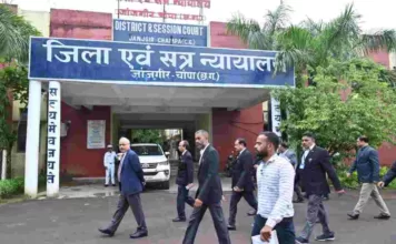 छत्तीसगढ़ उच्च न्यायालय के मुख्य न्यायाधिपति ने जांजगीर-चांपा न्यायालय परिसर का किया औचक निरीक्षण