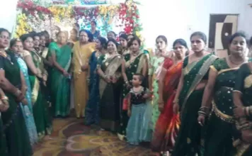 युवा जागृति संगठन की महिला सदस्यों के द्वारा मनाया गया सावन उत्सव