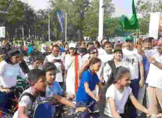 अखिल भारतीय मारवाड़ी युवा मंच कोरबा ने किया साइक्लोथान का आयोजन