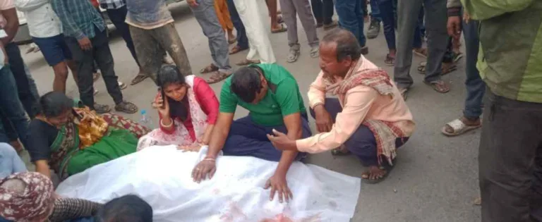 बालको के रिंग रोड रिसदा चौक पर फिर एक दर्दनाक हादसा: राखड़ वाहन की चपेट में आने से स्कूटी सवार महिला की मौत