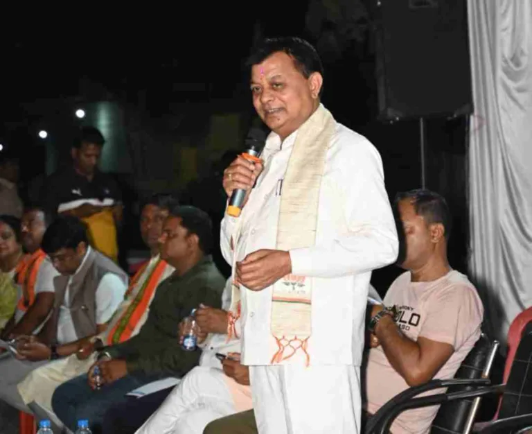 कांग्रेस सांसद पर निशाना साधकर, भाजपा प्रत्याशी को जिताने, मंत्री ने जनता से की अपील: धुआंधार प्रचार में उतरे लखन लाल