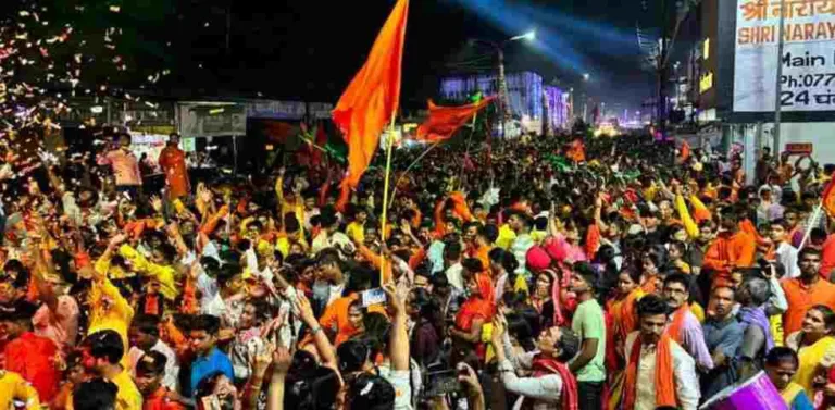 कोरबा में हिंदू नव वर्ष का भव्य स्वागत: ढोल-ताशों के साथ निकली विशाल शोभायात्रा, 21 हजार दीपकों से जगमगाया शहर