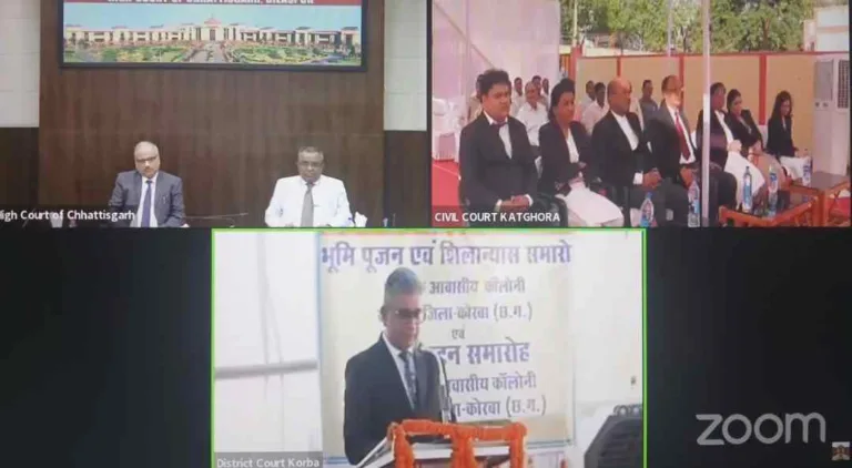 न्यायिक आवासीय कॉलोनी राज्य के लिए बने मिसाल: चीफ जस्टिस श्री सिन्हा