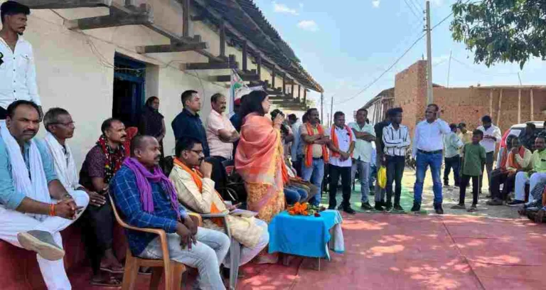 भाजपा प्रत्याशी सरोज पांडे ने पाली-तानाखार विधानसभा क्षेत्र के विभिन्न ग्राम पंचायतों में की नुक्कड़ सभा!