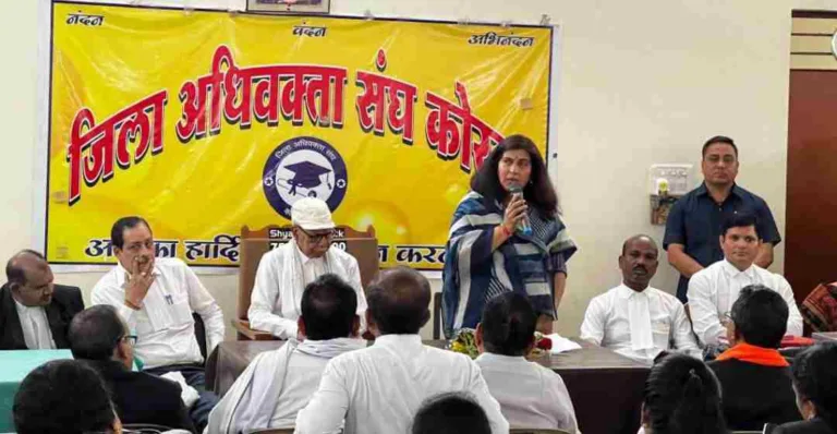 सरोज पांडेय ने अधिवक्ताओं से की भाजपा को मजबूत करने की अपील