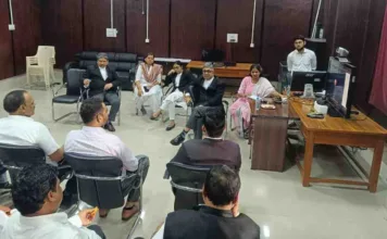 नेशनल लोक अदालत में मोटर दुर्घटना मामलों के निराकरण के लिए प्रीसिंटिग बैठक आयोजित