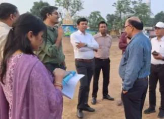 अपर कलेक्टर ने किया राज्योत्सव स्थल का निरीक्षण