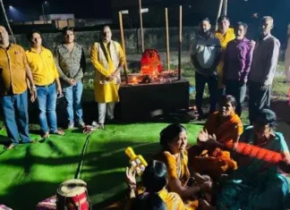 कोरबा में वैदिक मंत्रोच्चार के साथ हनुमान जी की मूर्ति की प्राण प्रतिष्ठा, भक्तों में उमड़ा उत्साह
