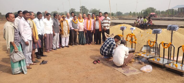 जिले में अब तक 2852 क्विंटल धान की हुई खरीदी