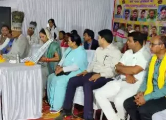 अखिल भारतीय रामनामी महासभा द्वारा आयोजित भजन मेला में सम्मिलित हुयीं श्रीमती कौशल्या देवी साय