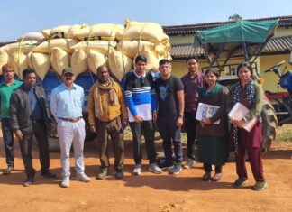 103 बोरी अवैध धान के साथ एक ट्रैक्टर जब्त