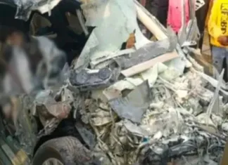 भीषण सड़क हादसा: पांच युवकों की दर्दनाक मौत, घने कोहरे ने बढ़ाई दुर्घटना की भयावहता
