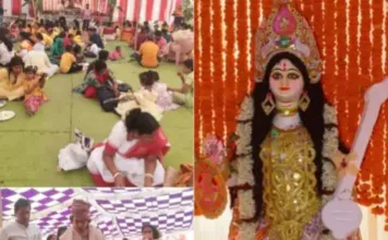 बालकोनगर में बंगाली कल्चरल एसोसिएशन द्वारा सरस्वती पूजा का भव्य आयोजन: श्रद्धालुओं में दिखी अपार श्रद्धा