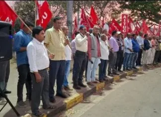 भिलाई में मजदूरों का बड़ा प्रदर्शन: मोदी सरकार की नीतियों के खिलाफ उठी आवाज, किसान-मजदूर एकजुट!