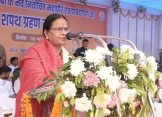 कोरबा में नई नगर प्रशासन की शुरुआत: महापौर संजू देवी राजपूत ने ली शपथ