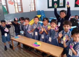 बालको नगर के एमजीएम विद्यालय में नन्हें बच्चों ने धूमधाम से मनाया होली मिलन समारोह, रंगों और उल्लास से भरा रहा माहौल