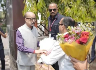 छत्तीसगढ़ के राज्यपाल श्री रमेन डेका का कोरबा पहुंचने पर भव्य स्वागत