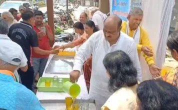 कोरबा में पूर्व मंत्री जयसिंह अग्रवाल ने किया ‘शीतल शरबत मंदिर’ का शुभारंभ: राहगीरों को मिलेगा मुफ्त ठंडा शरबत