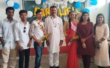 विदाई के दौरान बुबुन को फेयरवेल क्वीन और दामोदर को चुना गया फेयरवेल किंग