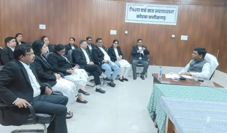 मध्यस्थता राष्ट्र अभियान: न्याय सरल, त्वरित और जनहितैषी बनाने पर कोरबा में महत्वपूर्ण बैठक, 90 दिनों में लंबित मामलों के निपटारे का लक्ष्य