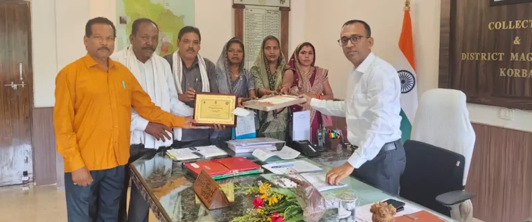 जल संरक्षण में मिसाल बना कोरबा का दोंदरो, भारत सरकार ने 79वें स्वतंत्रता दिवस पर किया सम्मानित