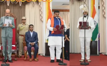 छत्तीसगढ़ में नए मंत्रीमंडल का विस्तार: राज्यपाल रमेन डेका ने तीन मंत्रियों को दिलाई शपथ