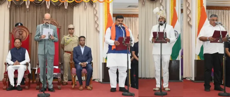 छत्तीसगढ़ में नए मंत्रीमंडल का विस्तार: राज्यपाल रमेन डेका ने तीन मंत्रियों को दिलाई शपथ