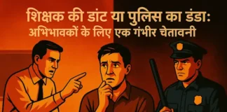 शिक्षक की डांट या पुलिस का डंडा: अभिभावकों के लिए एक गंभीर चेतावनी
