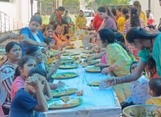 वृंदावन कालोनी में हो रही गणेश उत्सव की धूम, रोज लग रहे भंडारे