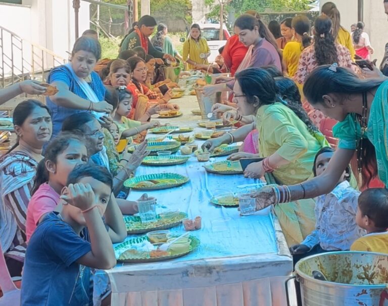 वृंदावन कालोनी में हो रही गणेश उत्सव की धूम, रोज लग रहे भंडारे