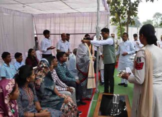 पुलिस स्मृति दिवस पर वित्त मंत्री ओ.पी.चौधरी ने शहीद परिवारों को किया सम्मानित