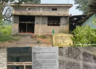 साल्हेपाली में दबंगई: न्यायालय के स्थगन आदेश के बावजूद अवैध निर्माण जारी, प्रशासन मूकदर्शक