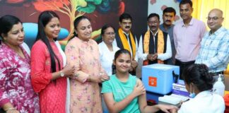 सर्वाइकल कैंसर से बचाव के लिए एचपीवी टीकाकरण अभियान का हुआ शुभारंभ