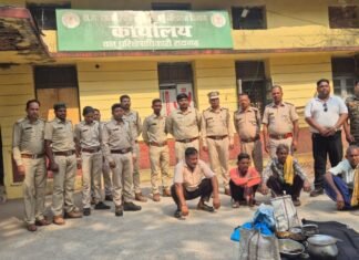 ग्राम देलारी में वन्य प्राणी का मांस पकाने का मामला उजागर, चार आरोपी गिरफ्तार