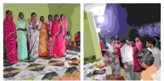 ग्राम कलमीपाठ में छतदार चबूतरा का लोकार्पण