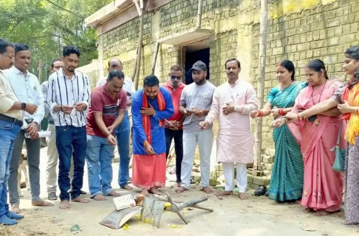 बालकोनगर में गौरी शंकर गुरुकुल के नए भवन का भूमिपूजन